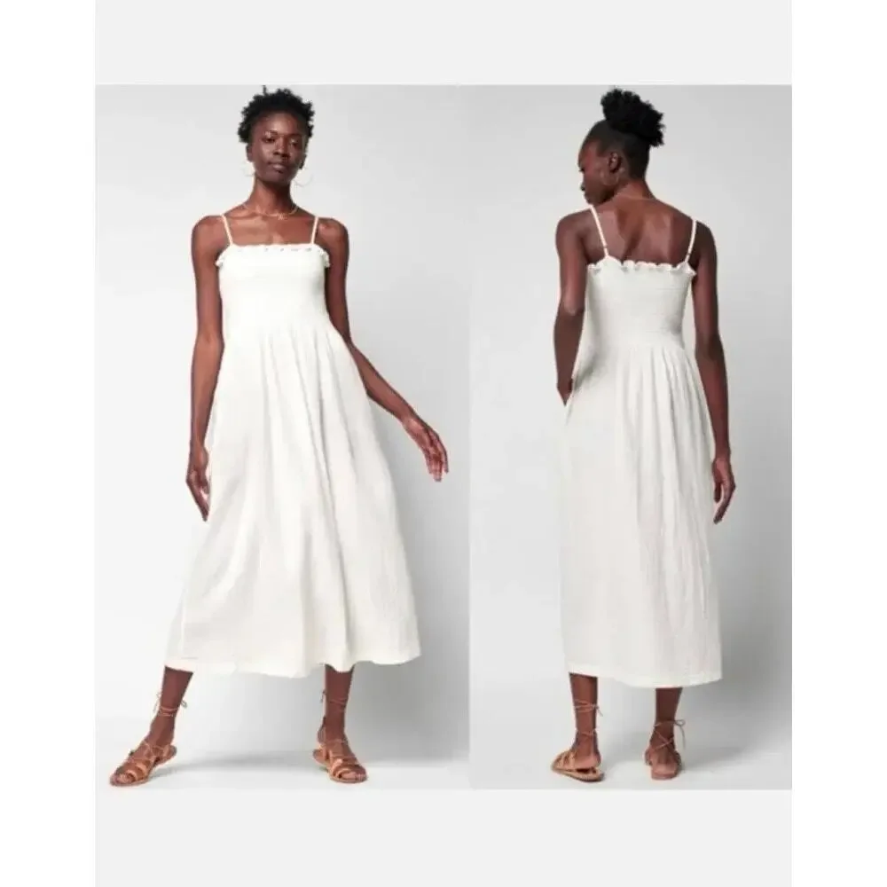Faherty Dream Cotton Gauze Lakeview Dress - Picture 2 of 6
